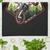 Aangepaste Motocross-racebesturing met vuil spoor Theedoek (Gevouwen)