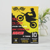 Aangepaste Motorcross Dirt Bike Motorfiets Verjaar Kaart (Staand voorkant)