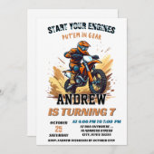 Aangepaste Motorcross Racing Dirt Adventure Verjaa Kaart (Voorkant / Achterkant)