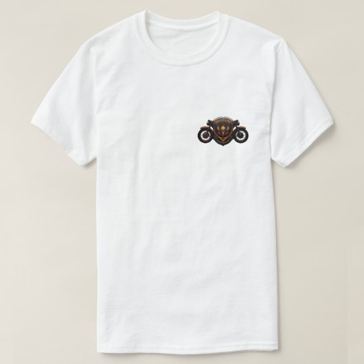 Aangepaste Motorcycle Club Logo Design T-shirt (Design voorkant)