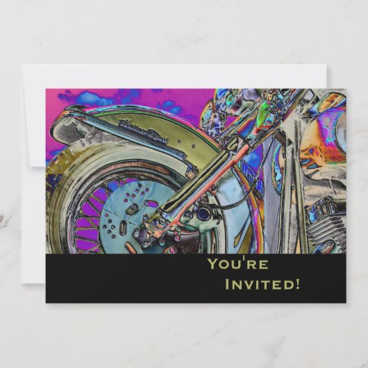 Aangepaste motorfiets | 40e verjaardag kaart (Voorkant)