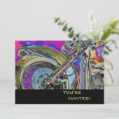 Aangepaste motorfiets | 40e verjaardag kaart (Staand voorkant)