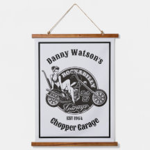 Aangepaste motorfiets Babe Chopper Garage