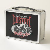 Aangepaste motorfiets Big Bad Bike Biker Garage (Achterkant)