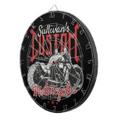 Aangepaste motorfiets Big Bad Bike Biker Garage Dartbord (Voorkant Rechts)