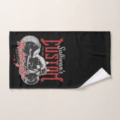 Aangepaste motorfiets Big Bad Bike Biker Garage Handdoek (Handdoek)