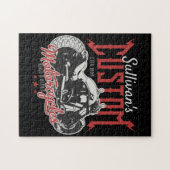 Aangepaste motorfiets Big Bad Bike Biker Garage Legpuzzel (Horizontaal)