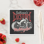 Aangepaste motorfiets Big Bad Bike Biker Garage Servet (Insitu)