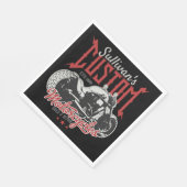 Aangepaste motorfiets Big Bad Bike Biker Garage Servet (Hoek)