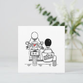 Aangepaste Motorfiets en Sidecar avond Kaart (Staand voorkant)