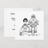 Aangepaste Motorfiets en Sidecar avond Kaart (Voorkant / Achterkant)