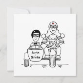 Aangepaste Motorfiets en Sidecar avond Kaart (Voorkant)