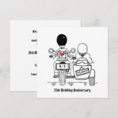 Aangepaste motorfiets en Sidecar-Jubileum Kaart (Voorkant / Achterkant)