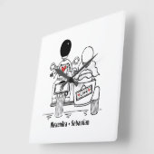 Aangepaste motorfiets en Sidecar-Jubileum Vierkante Klok (Hoek)