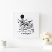 Aangepaste motorfiets en Sidecar-Jubileum Vierkante Klok (Huis)