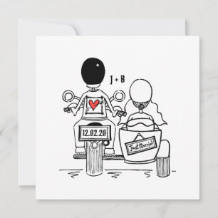 Aangepaste motorfiets- en sidecar-weddenschappen kaart