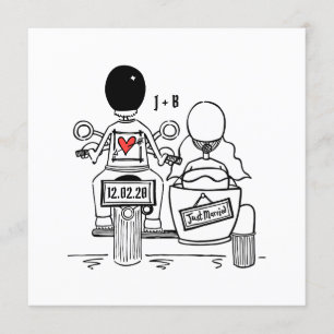 Aangepaste motorfiets- en sidecar-weddenschappen kaart