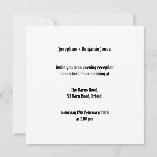 Aangepaste motorfiets- en sidecar-weddenschappen kaart (Achterkant)