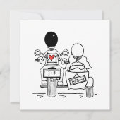Aangepaste motorfiets- en sidecar-weddenschappen kaart (Voorkant)