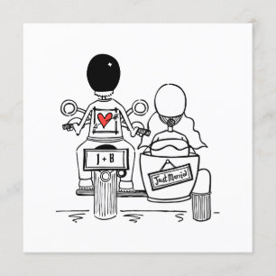 Aangepaste motorfiets- en sidecar-weddenschappen kaart