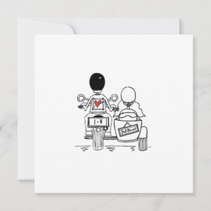 Aangepaste motorfiets- en sidecar-weddenschappen kaart