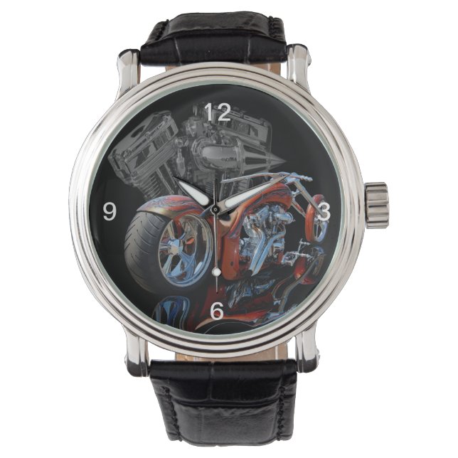 Aangepaste motorfiets horloge (Voorkant)