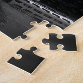 Aangepaste motorfiets in Bath, Engeland. Legpuzzel (Zijkant)