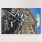 Aangepaste motorfiets in Bath, Engeland. Legpuzzel (Horizontaal)