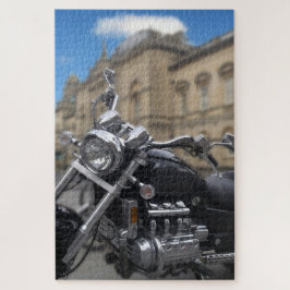 Aangepaste motorfiets in Bath, Engeland. Legpuzzel