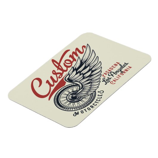 Aangepaste motorfiets magneet (Linkerzijde)