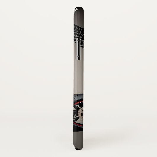 Aangepaste motorfiets met schedel en vleugel Graph Case-Mate iPhone Case (Achterkant / rechts)