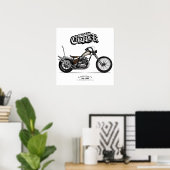  aangepaste motorfiets poster (Thuiskantoor)
