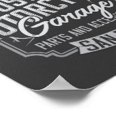 Aangepaste motorfiets . poster (Hoek)