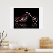 Aangepaste motorfiets poster (Keuken)