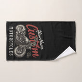 Aangepaste motorfiets Rebel Cruiser Biker Garage Bad Handdoek (Handdoek)
