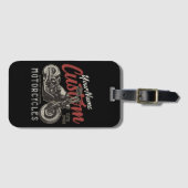 Aangepaste motorfiets Rebel Cruiser Biker Garage Bagagelabel (Voorkant (horizontaal))