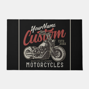 Aangepaste motorfiets Rebel Cruiser Biker Garage Deurmat