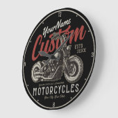 Aangepaste motorfiets Rebel Cruiser Biker Garage Grote Klok (Hoek)