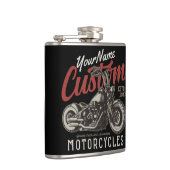 Aangepaste motorfiets Rebel Cruiser Biker Garage Heupfles (Rechts)