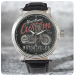 Aangepaste motorfiets Rebel Cruiser Biker Garage Horloge<br><div class="desc">Speciaal ontwerp van de motorfiets Rebel Cruiser Biker Garage,  met een vetkruismachine met Ape Hangers. Pas met jouw naam of douanetekst aan.</div>