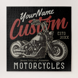 Aangepaste motorfiets Rebel Cruiser Biker Garage Legpuzzel