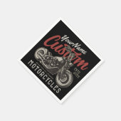 Aangepaste motorfiets Rebel Cruiser Biker Garage Servet (Hoek)