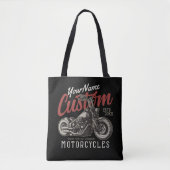 Aangepaste motorfiets Rebel Cruiser Biker Garage Tote Bag (Voorkant)