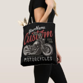 Aangepaste motorfiets Rebel Cruiser Biker Garage Tote Bag (Dichtbij)