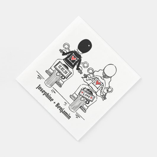 Aangepaste motorfiets rond de fiets Napkin Servet (Hoek)