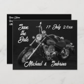 Aangepaste motorfiets Sla de datum op Aankondiging (Voorkant / Achterkant)