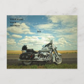 Aangepaste motorfiets Sla de datum op Aankondigingskaart (Achterkant)