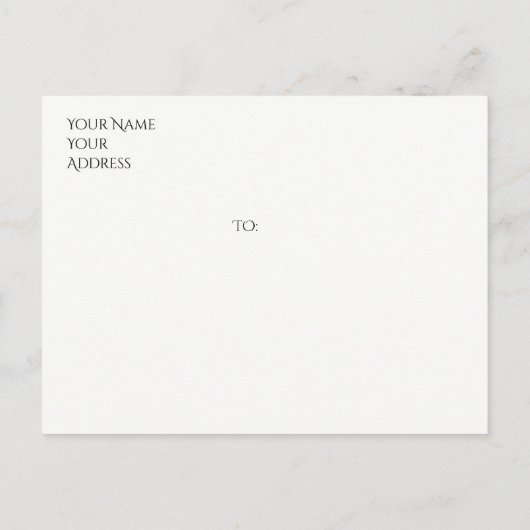 Aangepaste motorfiets Sla de datum op Aankondigingskaart (Achterkant)