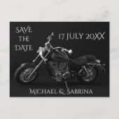Aangepaste motorfiets Sla de datum op Aankondigingskaart (Voorkant)