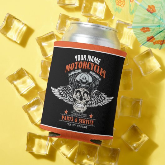 Aangepaste motorfiets van motorfiets met motorfiet blikjeskoeler (Insitu Zomer)